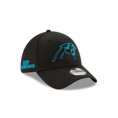 Carolina Panthers Gorra | New Era Official NFL Draft 39thirty Stretch Fit Cap Mexico - Negros